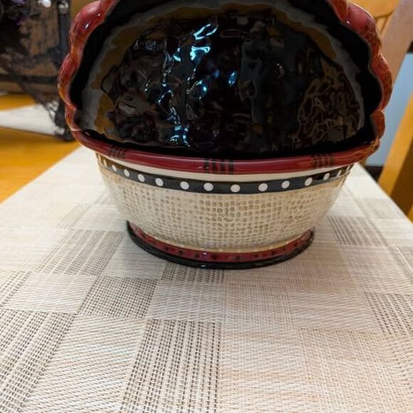 "Rise and Shine" Hen Cookie jar/soup tureen by Fitz and Floyd *Vintage* - Picture 3 of 8